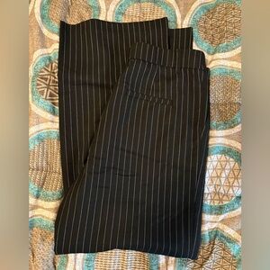 SO Black Pinstripe Wide Leg Pants